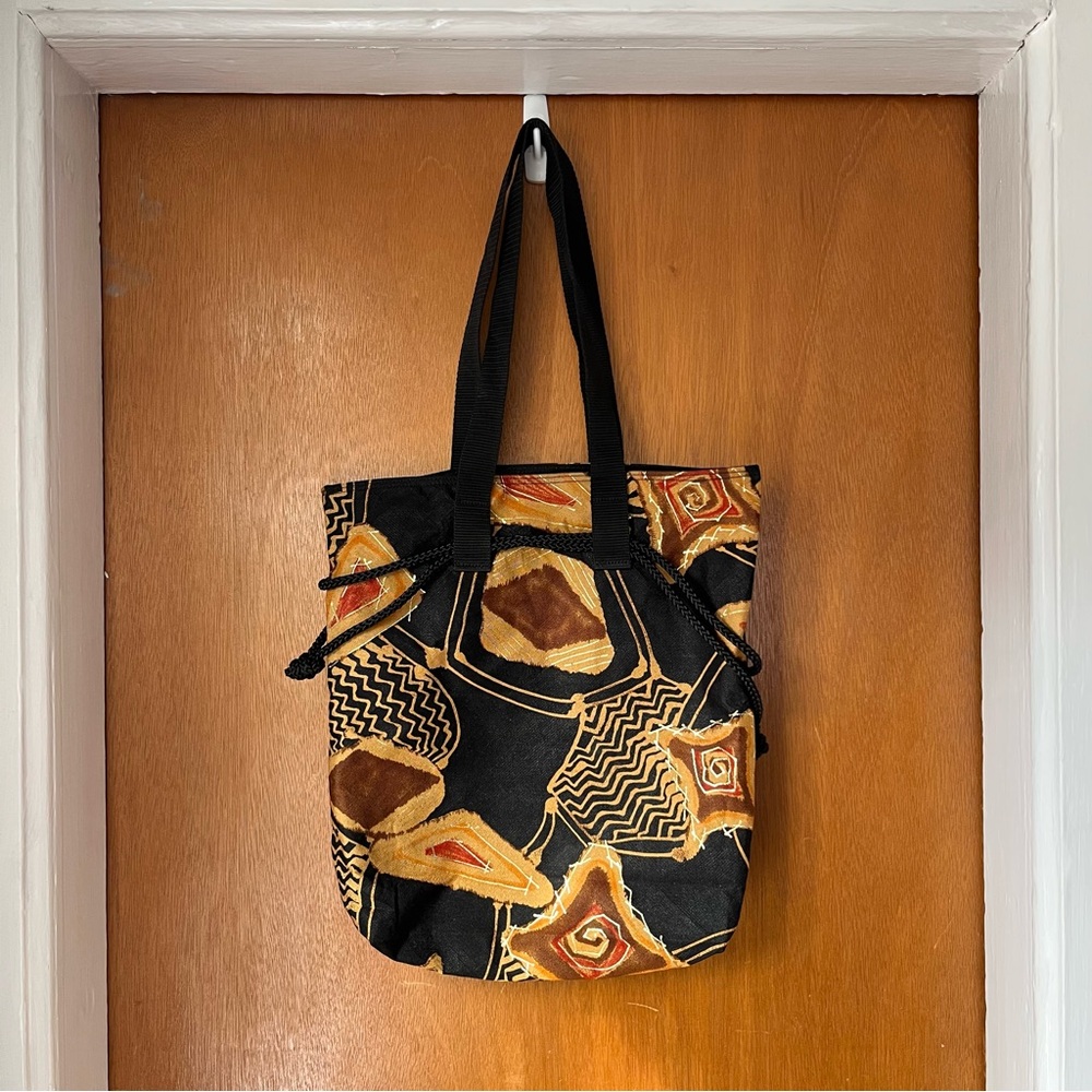 •Boho abstract shoulder bag•